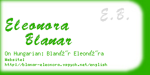eleonora blanar business card